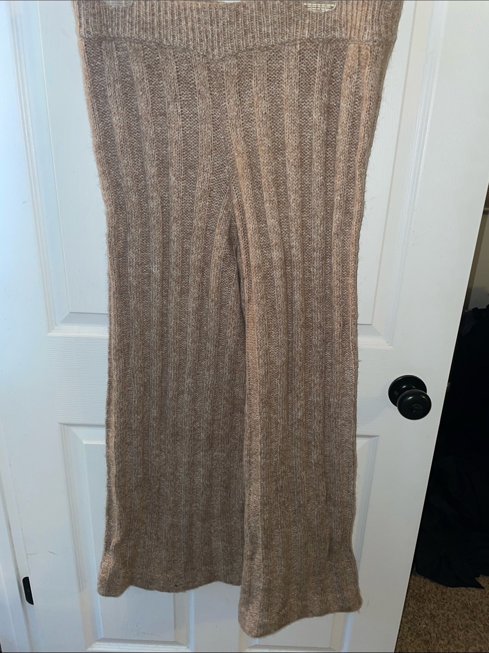By Malene Birger Taupe Ribbed Knit Maxi Skirt